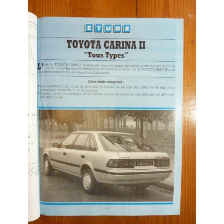 CARINA II Revue Technique Toyota