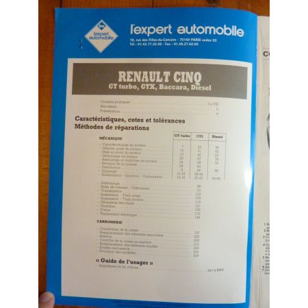 SuperCinq 85-90 Revue Technique Renault