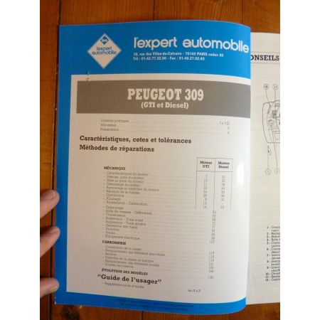 309 Revue Technique Peugeot