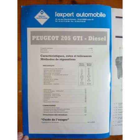 205 Revue Technique Peugeot