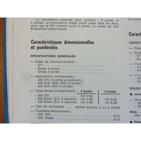 205 Revue Technique Peugeot