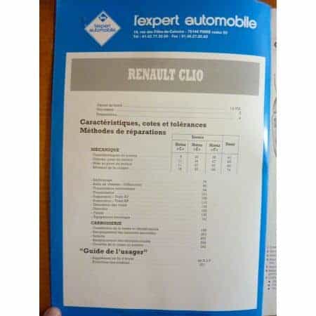 Clio 93-98 Revue Technique Renault
