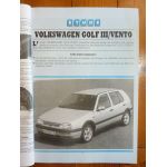 Golf Vento 92-97 Revue Technique VW