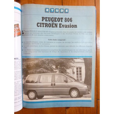 Evasion 806 Revue Technique Citroen Peugeot
