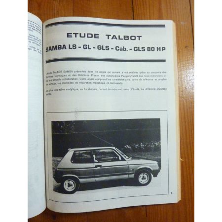 Samba Revue Technique Simca Talbot