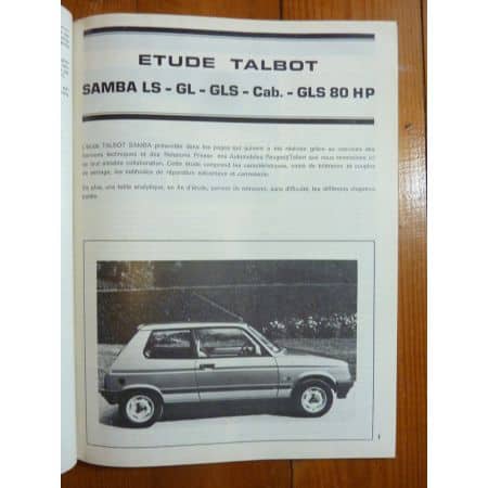 Samba Revue Technique Simca Talbot