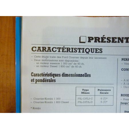 Courrier 91-96 Revue Technique Ford