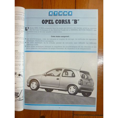 Corsa B 93-98 Revue Technique opel