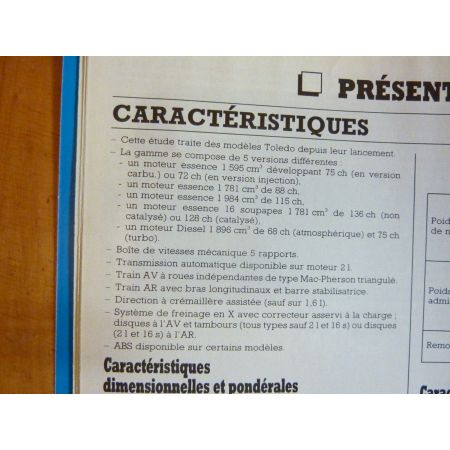 Toledo -97 Revue Technique Seat