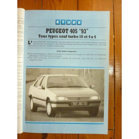 405 93- Revue Technique Peugeot