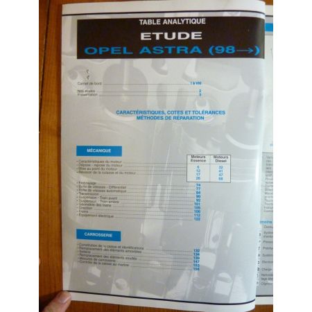 Astra 98- Revue Technique Opel