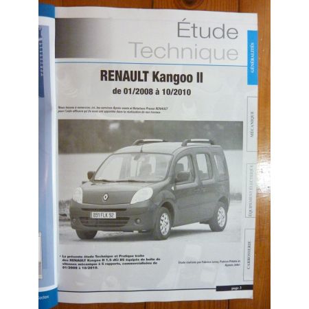 Kangoo Die 08-10 Revue Technique Renault