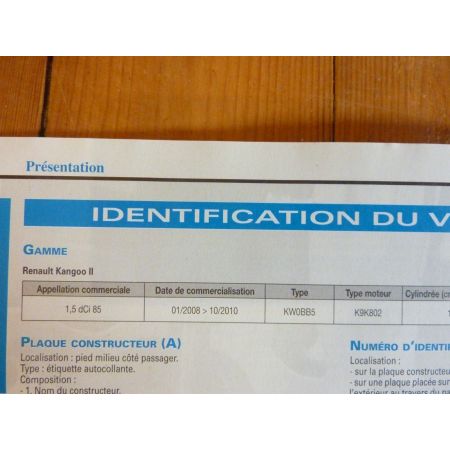 Kangoo Die 08-10 Revue Technique Renault