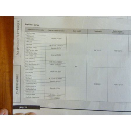 BMW SERIE 1 Diesel 118D et 120D depuis 01/2007 LEA495