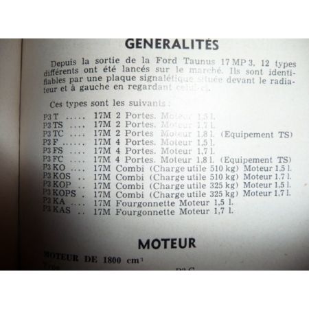 Taunus R4 3CV Revue Technique Citroen Ford Renault