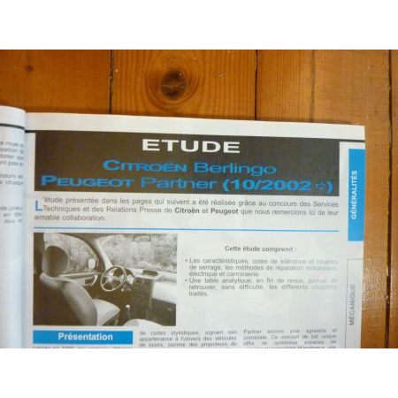 Partner Berlingo Revue Technique Citroen Peugeot
