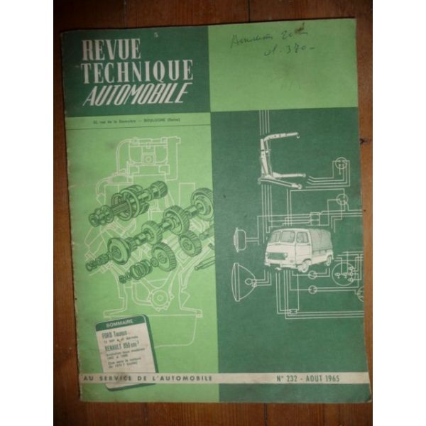 Taunus 12MP4 Revue Technique Ford