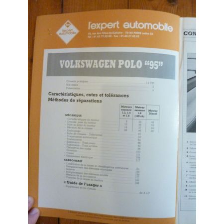 Polo 95 Revue Technique VW Volkswagen