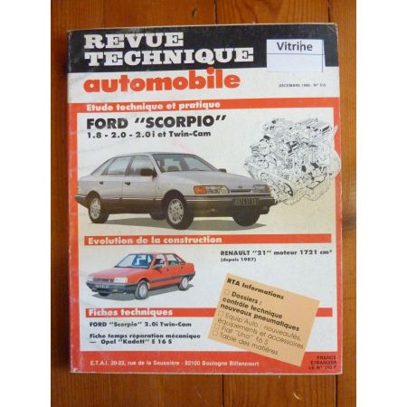 Scorpio Revue Technique Ford