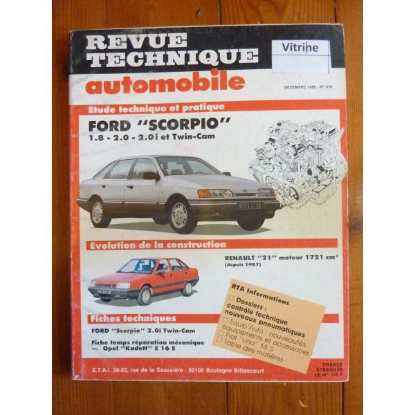 Scorpio Revue Technique Ford