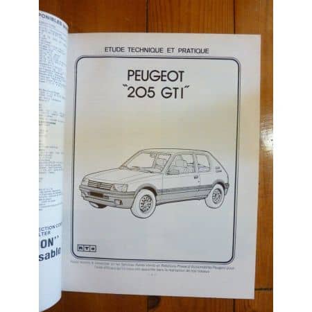 205 GTI Revue Technique Peugeot