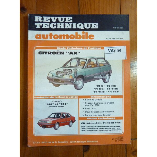 AX 10 11 14 Revue Technique Citroen