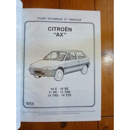 AX 10 11 14 Revue Technique Citroen