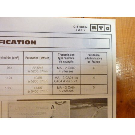 AX 10 11 14 Revue Technique Citroen