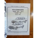 Golf GTI 16S Jetta GT Revue Technique Volkswagen