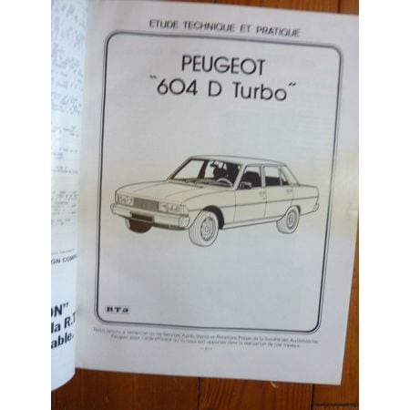 604 Die Turbo Revue Technique Peugeot