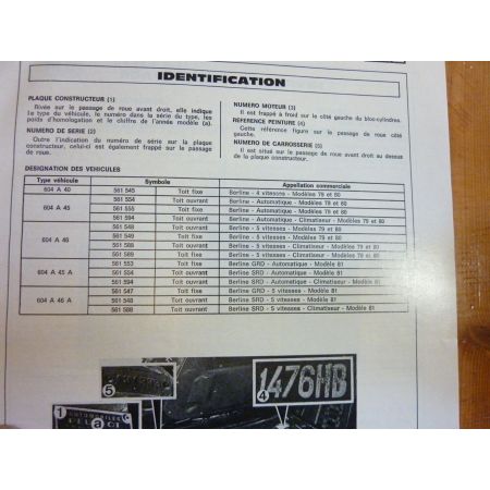 604 Die Turbo Revue Technique Peugeot