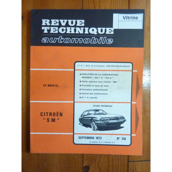 SM Maserati Revue Technique Citroen