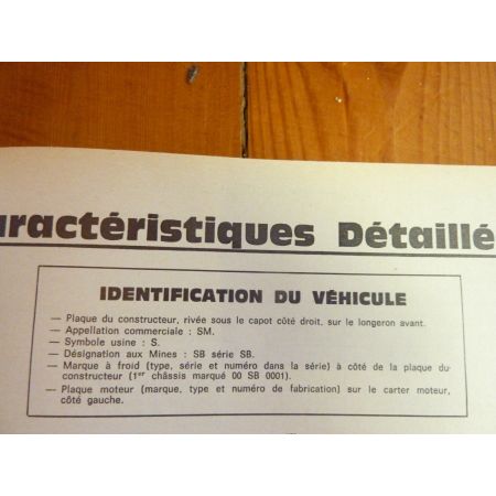 SM Maserati Revue Technique Citroen