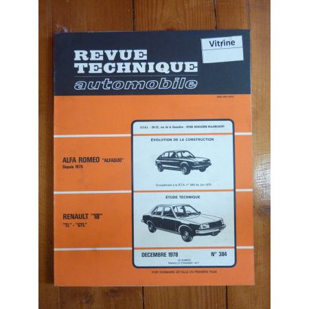 R18 TL GTL Revue Technique Renault