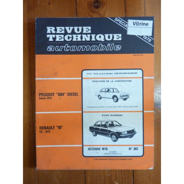 R18 TS GTS Revue Technique Renault