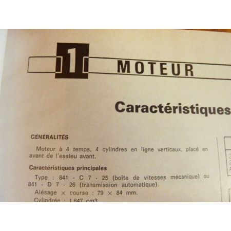 R18 TS GTS Revue Technique Renault