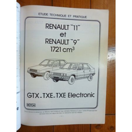 R9 R11 1721cm3 Revue Technique Renault