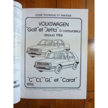 Golf Jetta 84- Revue Technique Volkswagen