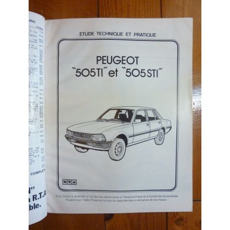 505 TI STI Revue Technique Peugeot