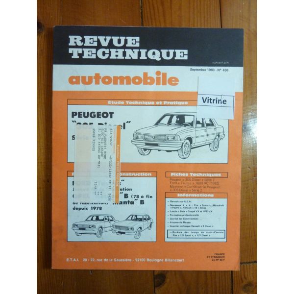 305D S2 Revue Technique Peugeot
