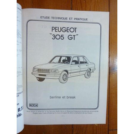 305 GT Revue Technique Peugeot
