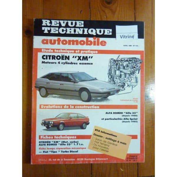 XM 4cyl Ess Revue Technique Citroen