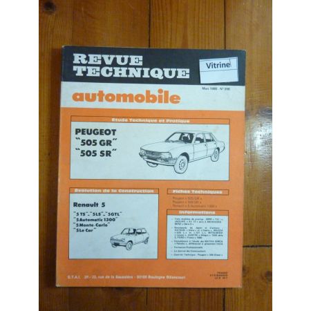 505 GR SR Revue Technique Peugeot