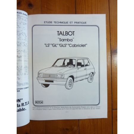 Samba Revue Technique Simca Talbot