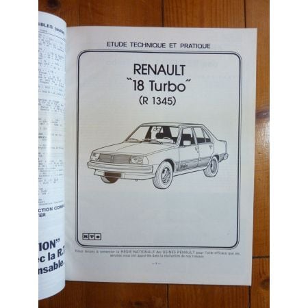 R18 Turbo R1345 Revue Technique Renault