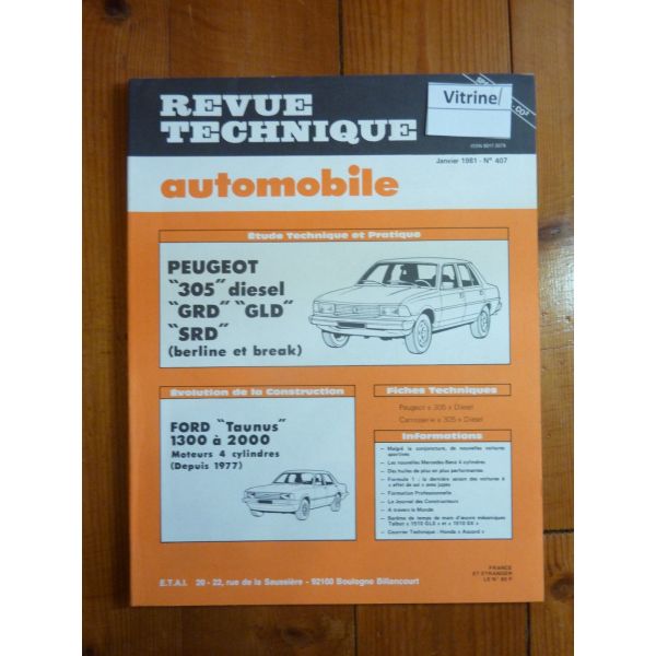 305 Die Revue Technique Peugeot