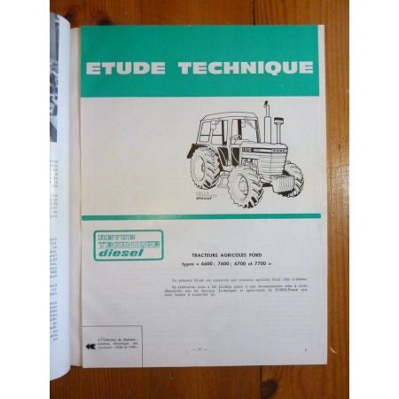 6600 6700 7600 7700 Revue Technique Agricole Ford