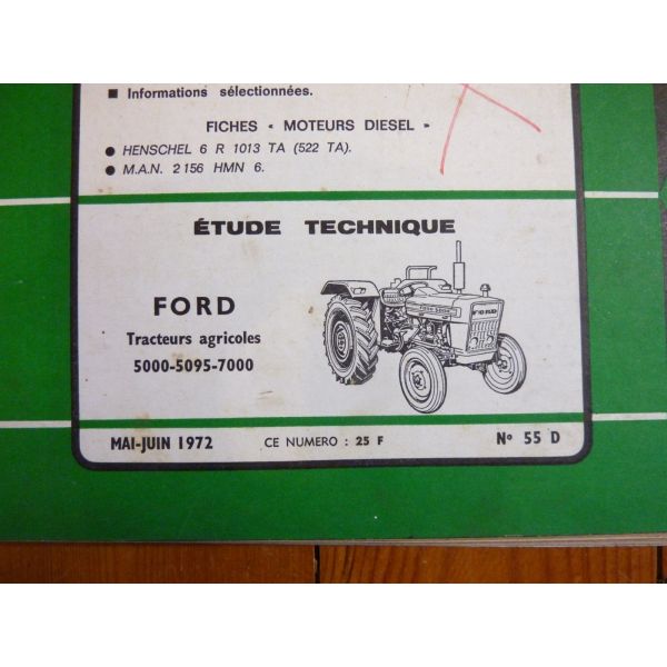Tracteur Ford 5000 Fiche Technique