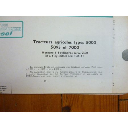 5000 5095 7000 Revue Technique Agricole Ford