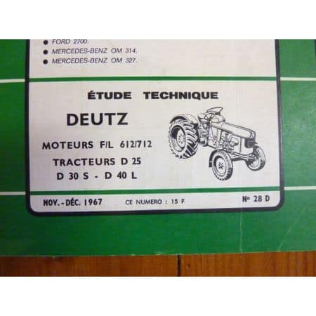 D25 D30L D40L Revue Technique Agricole Deutz